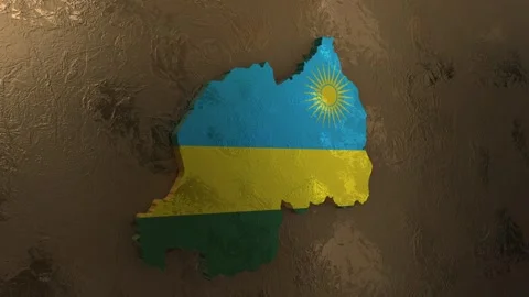 Rwanda map Stock Footage 277926218
