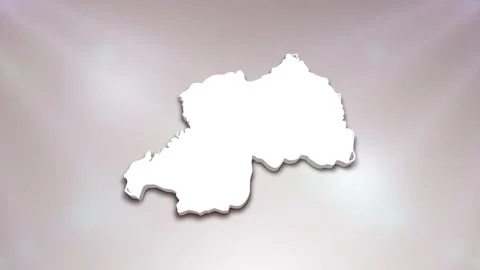 Rwanda Map Intro Stock Footage 241983024