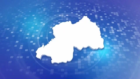 Rwanda Map Intro Stock Footage 247911949