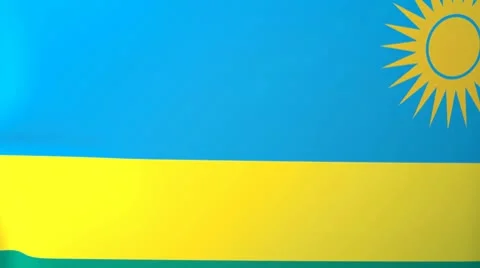 Rwanda Waving Flag Stock Footage 10762383