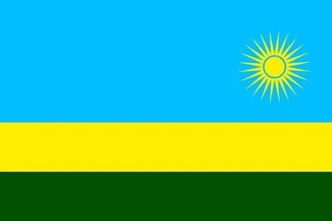 Rwanda waving flag pattern background. Realistic national flag design. Abst.. 스톡 일러스트
