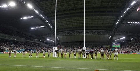 RWC19 Pool C: England 45 USA 7 Stock Photos