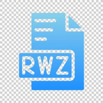 Rwz format icons, symbol document files type.  스톡 일러스트