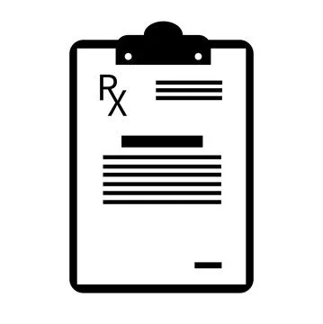 RX form template Stock Illustration