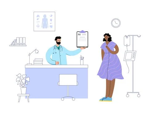 RX form template Illustrazione stock