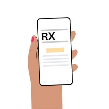 RX form template Stock Illustration