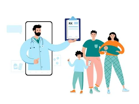 RX form template Stock Illustration