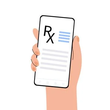 RX form template Stock Illustration