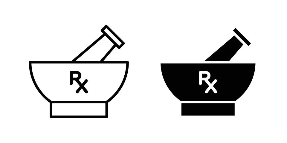 RX icon graphic design. web icons vectors Stock Illustration
