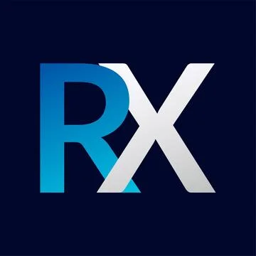 RX Letter logo design vector template. Stock Illustration