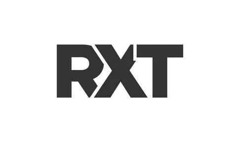 RXT logo design template with strong and modern bold text. Initial based ve.. Stock Illustration
