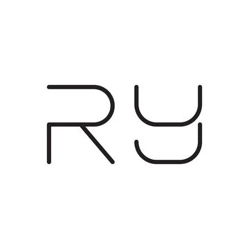 Ry initial letter vector logo icon Stock Illustration