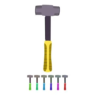 Ry mason s hammer vector cartoon graphic Stock Illustration