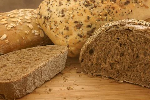 Rye and seeded breads Stock Photos