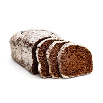 Rye baked bread sliced Fotos Stock