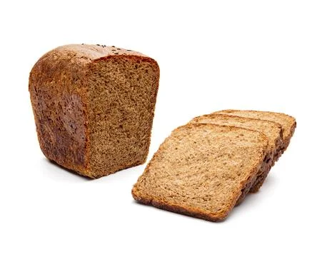 Rye baked bread sliced Stock Photos