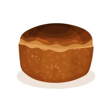 Rye bread, bakery fresh product vector Illustration on a white background Illustrazione stock