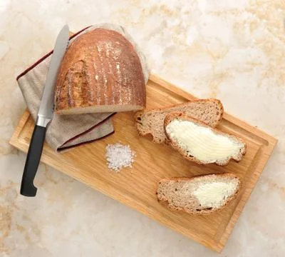 Rye bread on the Board Stock Photos