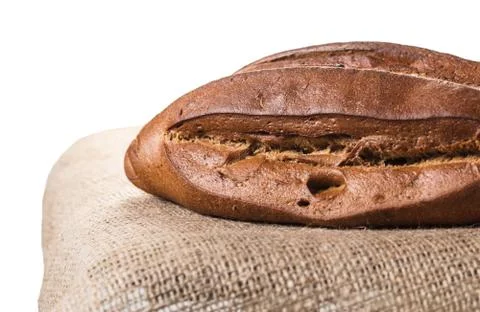 Rye bread closeup Stock Photos