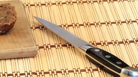 Rye-bread cutting Video stock 22430556