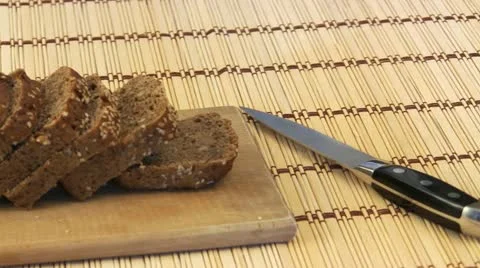Rye-bread cutting Video stock 22433705