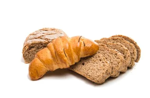 Rye bread isolated Stock Photos