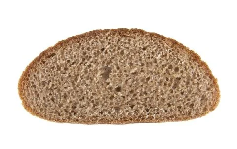 Rye bread isolated on white background Stock Photos