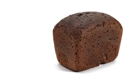 Rye bread isolated on white background Stock Photos