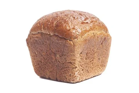 Rye bread isolated on white background. Stock-Fotos