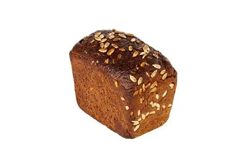 Rye bread isolated on a white background Foto stock