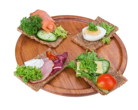 Rye bread sandwiches Fotos Stock