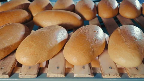 Rye Bread On The Shelves Of The Supermarket. Stock Footage 240982113