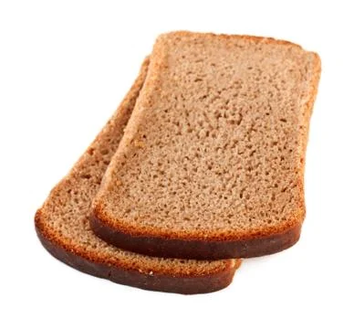 Rye bread slices Stock Photos