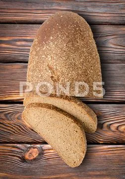 Rye bread on a table Stock Photos