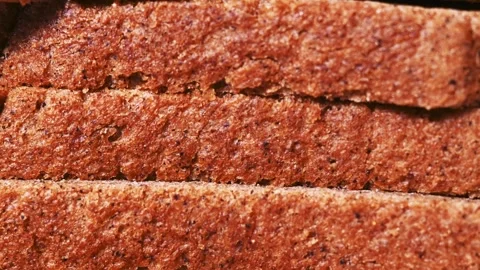 Rye bread texture. Stock Footage 327926608