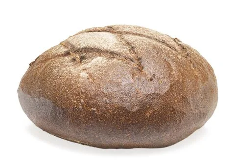 Rye bread on white background isolate Stock Photos