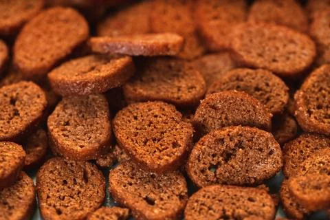 Rye crackers closeup Stock Photos