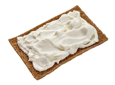 Rye crispbread isolated on white background, top view Stock-Fotos