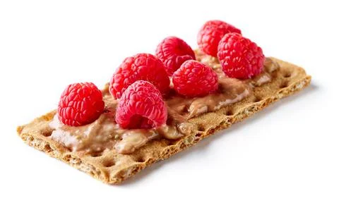 Rye crispbread isolated on white Stock Photos