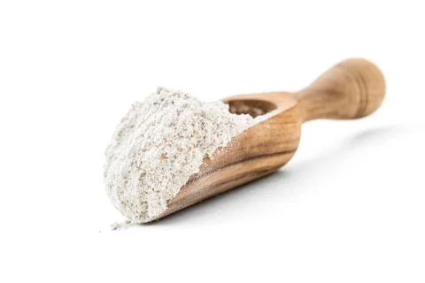 Rye flour in scoop Stock Photos