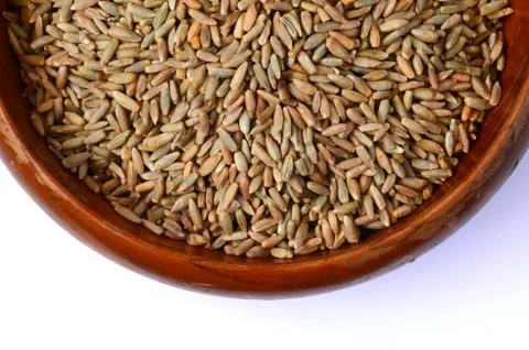 Rye grain seeds Stock Photos