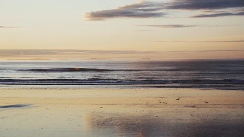 Rye Harbor Beach Stock Footage 123383074