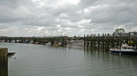 Rye Harbour, River Brede, East Sussex, England, United Kingdom Stock Footage 50226517