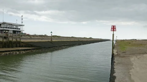 Rye Harbour, River Brede, East Sussex, England, United Kingdom Stock Footage 50226773