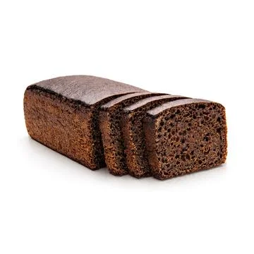 Rye malt bread sliced Stock Photos