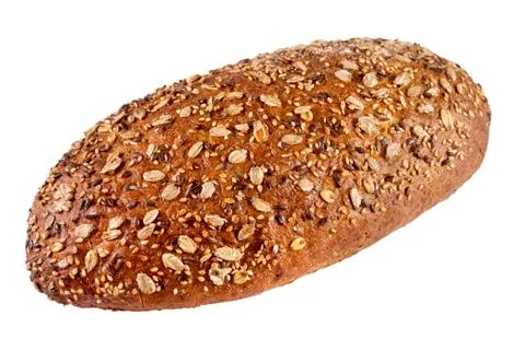 Rye-wheat bread with different seeds Stock Photos