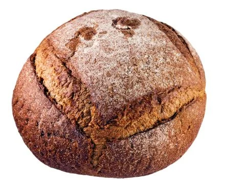Rye wheat bread with embossed crust. Top view Stock Photos