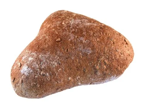 Rye wheat bread studio isolated Stock Photos