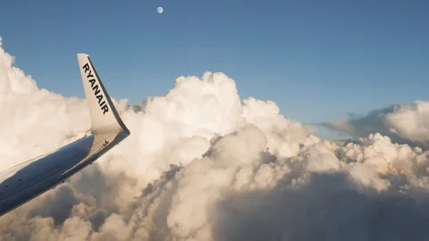 Rynair wing Stock Footage 82485999
