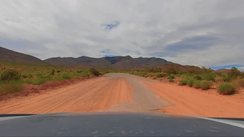 RZR Dune buggy drives through Las Vegas desert Video stock 111883495